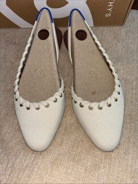 Rothy's the almond slingback Eyelet Ivory